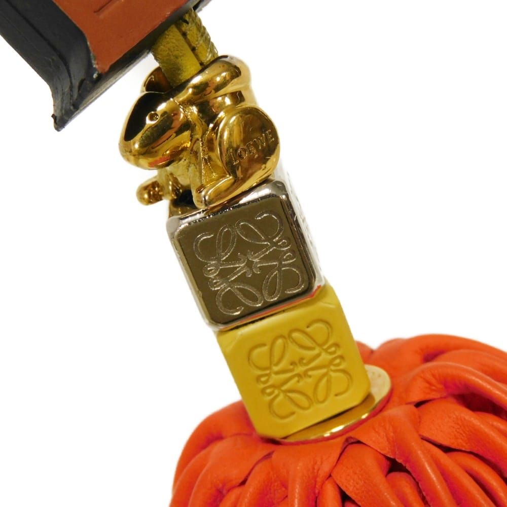 LOEWE ロエベ セール ラビット ダイス チャーム E イニシャル ブラウン