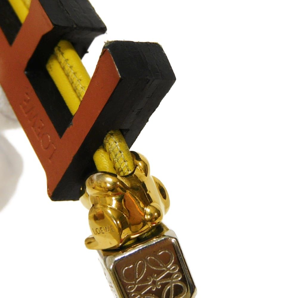 LOEWE ロエベ セール ラビット ダイス チャーム E イニシャル ブラウン