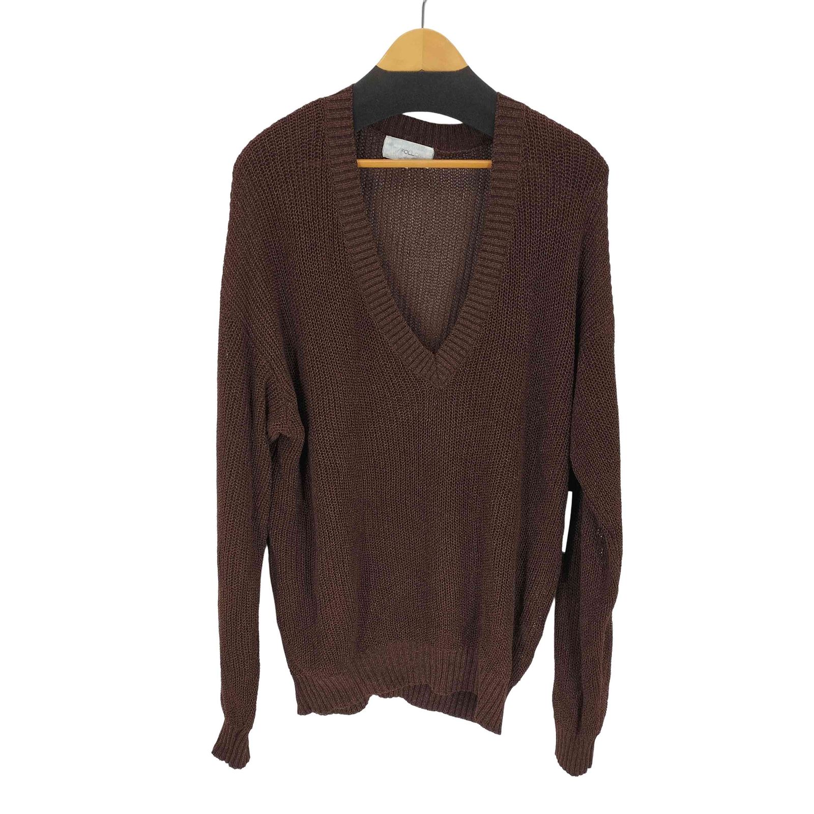 ユーズドフルギ 古着 FOLL cotton paper chunky v-neck sweater メンズ 2