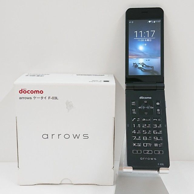 arrows ケータイ F-03L ドコモ ブラック 本体 c15308
