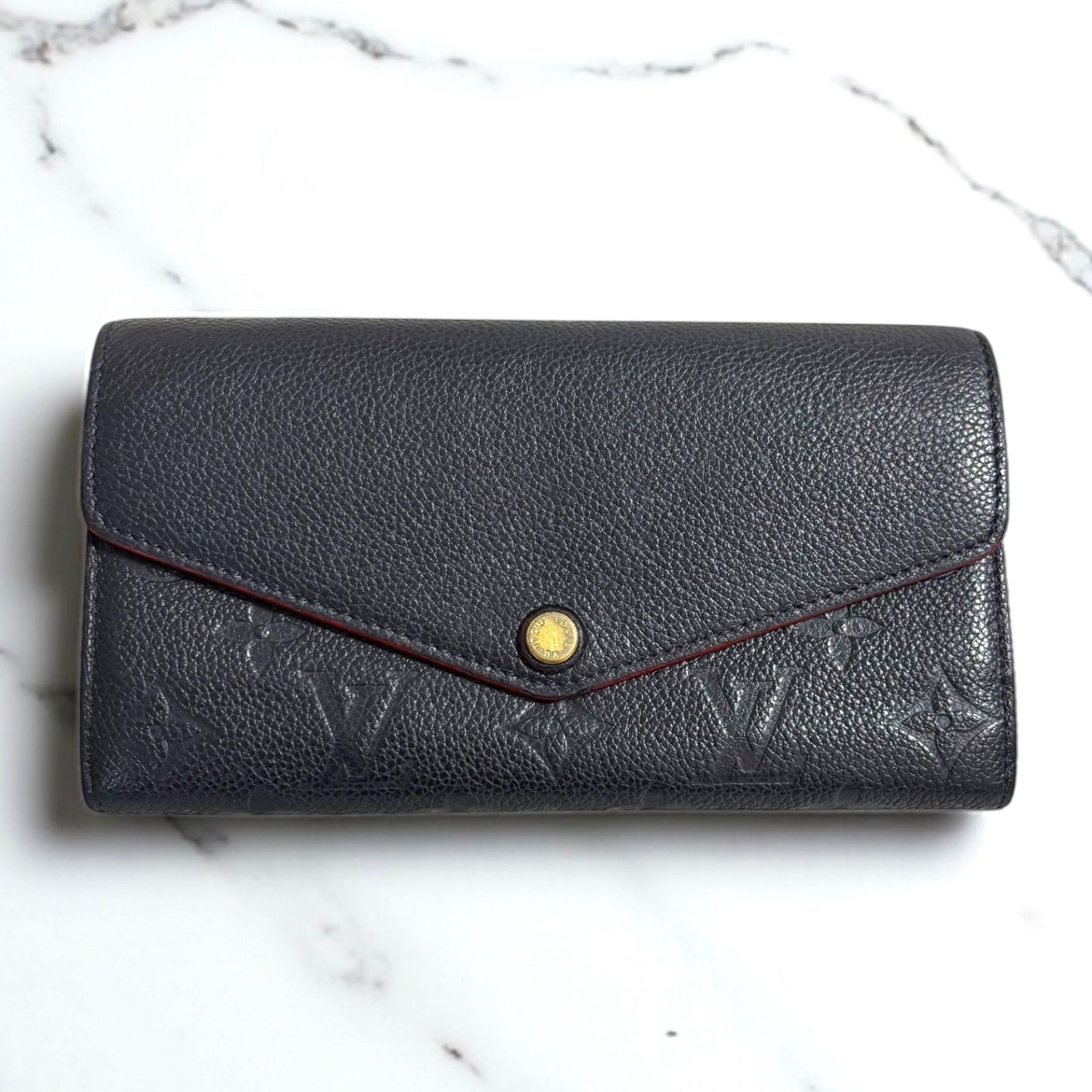 本日限定！ルイヴィトン ポルトフォイユ・サラ マリーヌルージュ正規保証1932. ルイヴィトン モノグラム アンプラント ポルトフォイユ サラ マリーヌ