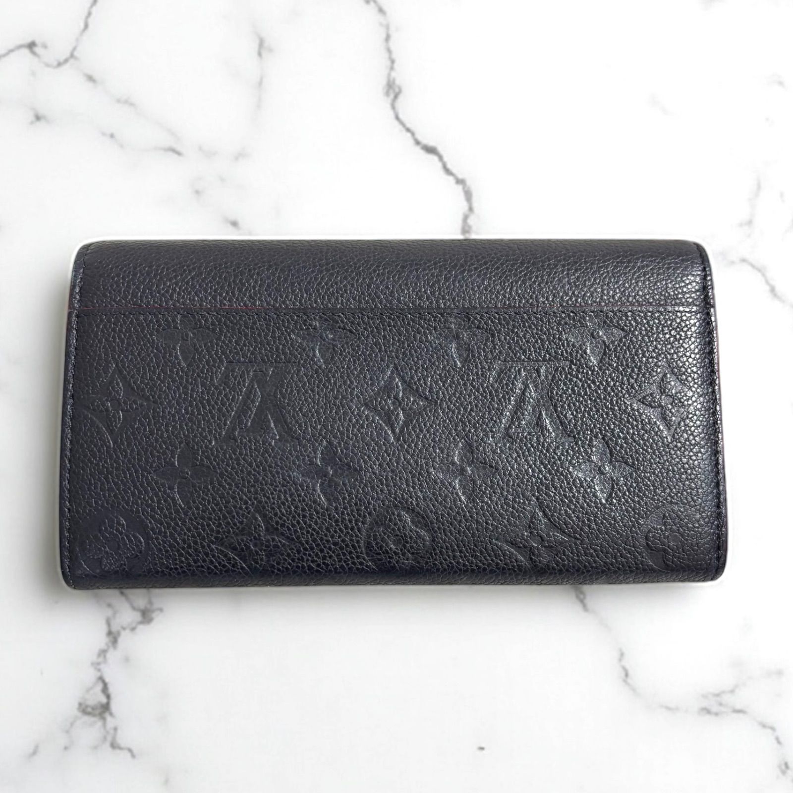 r38 ポルトフォイユサラ モノグラムアンプラント マリーヌルージュ 長