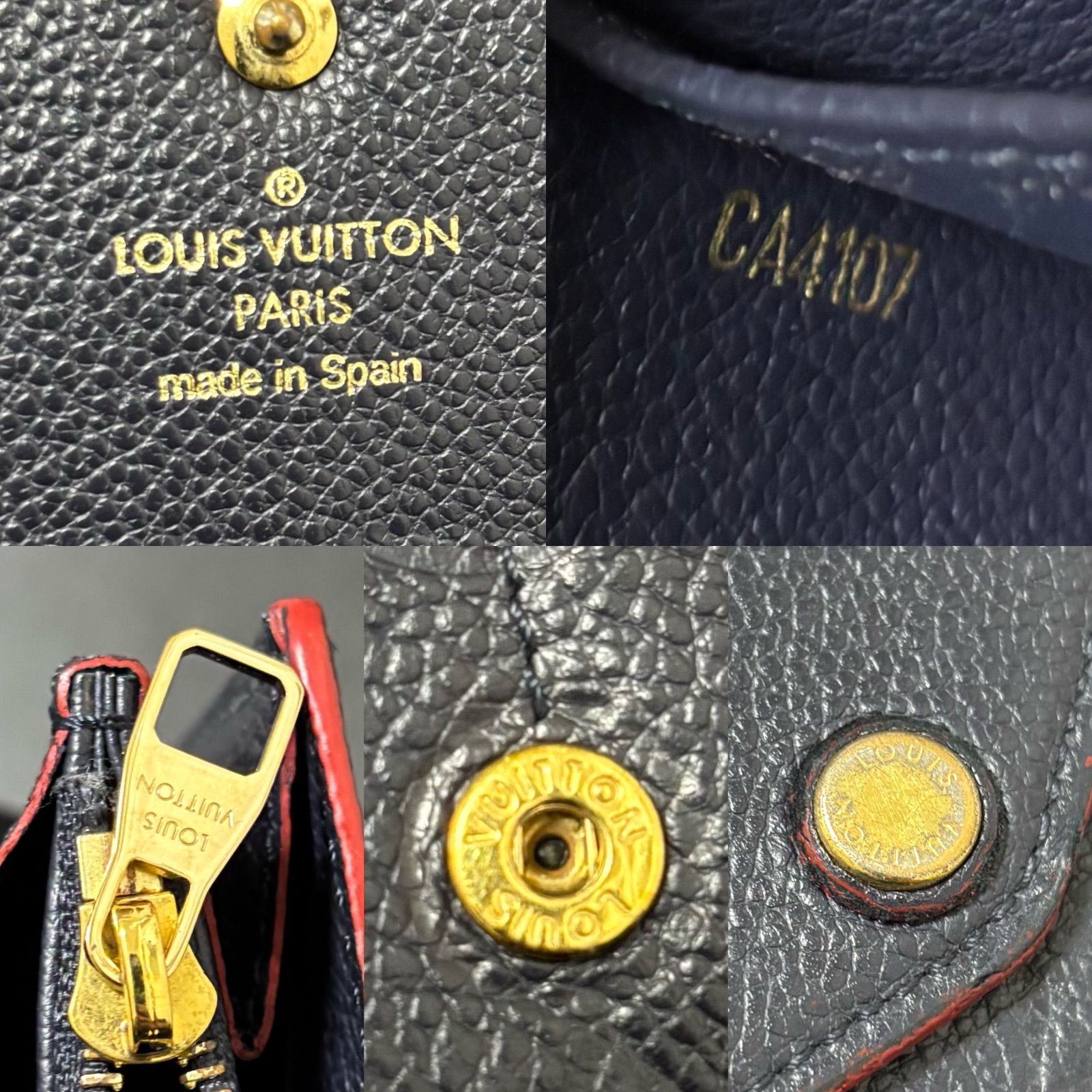 r38 ポルトフォイユサラ モノグラムアンプラント マリーヌルージュ 長