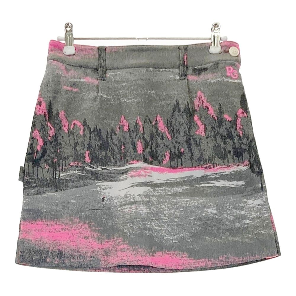 サイズ 00 PEARLY GATES パーリーゲイツ 裏地付きスカート 総柄 グレー系 240101550402 ゴルフウェア レディース ストスト