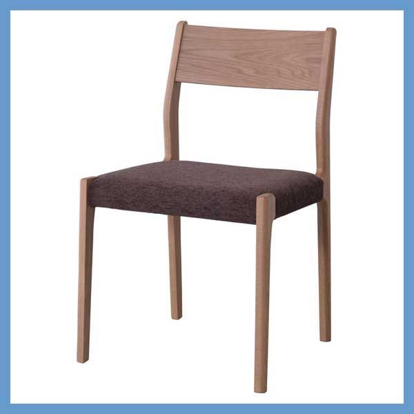 ２脚セット ダイニングチェア アームレス W49×D48×H78×SH44cm No.121 オーク