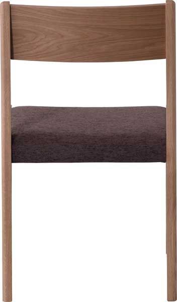 ２脚セット ダイニングチェア アームレス W49×D48×H78×SH44cm No.121 オーク