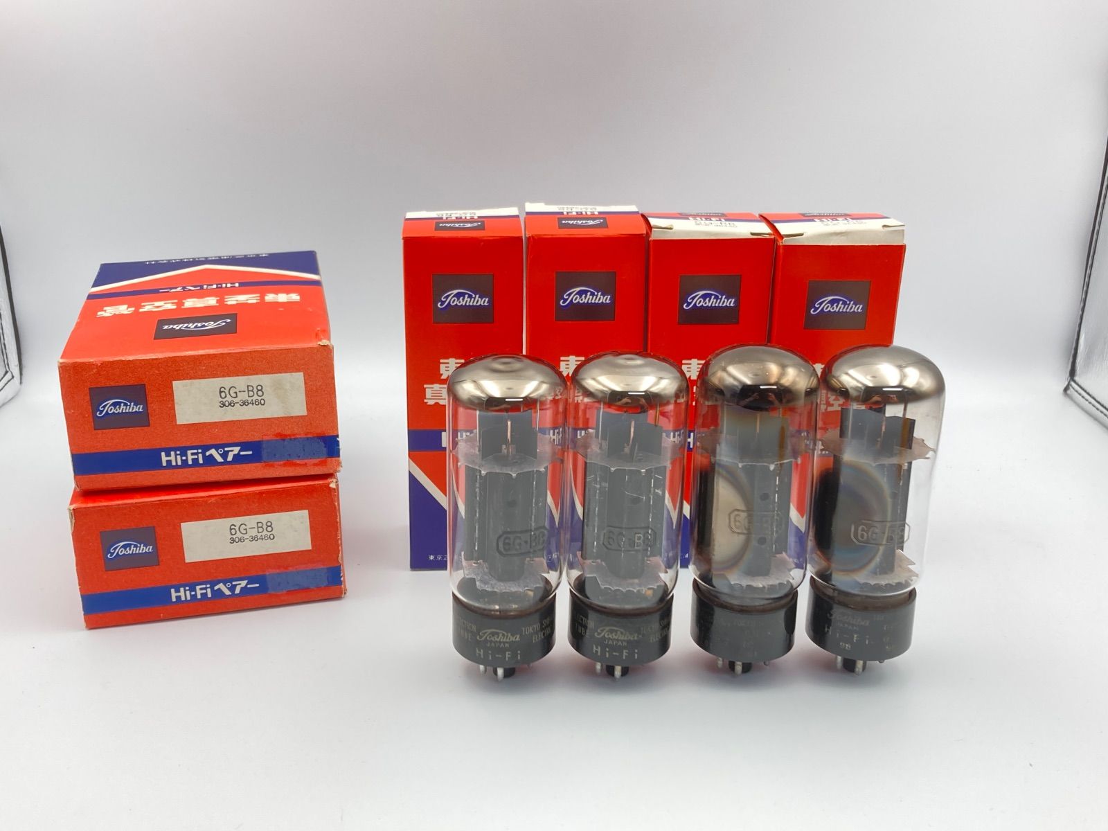 TOSHIBA 東芝 6G-B8 Hi-Fi 4本 真空管