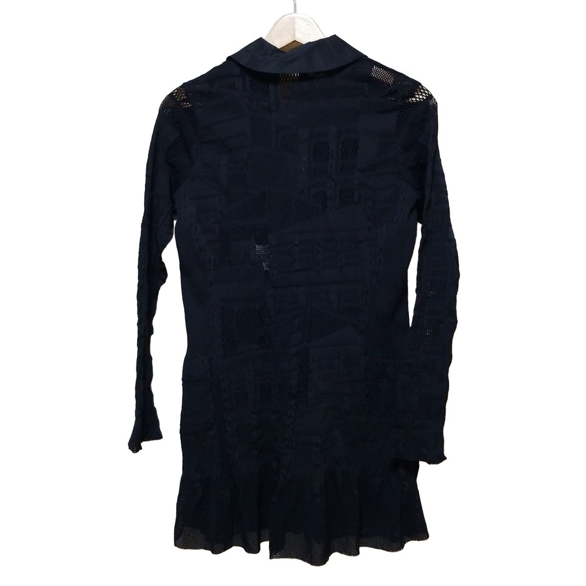 HIROKO KOSHINO ヒロココシノ ワンピース サイズ38 M レディース - 黒 長袖 ミニ ジップアップ