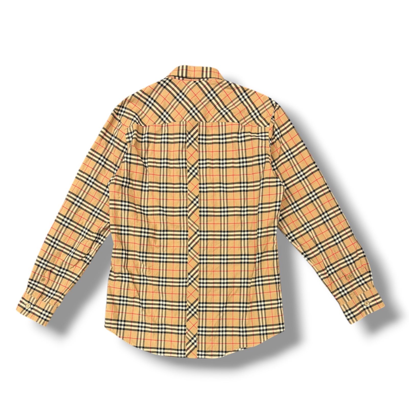 正規 BURBERRY TB刺繍ノバチェックシャツ 長袖 バーバリー 8017560 S 2231M4