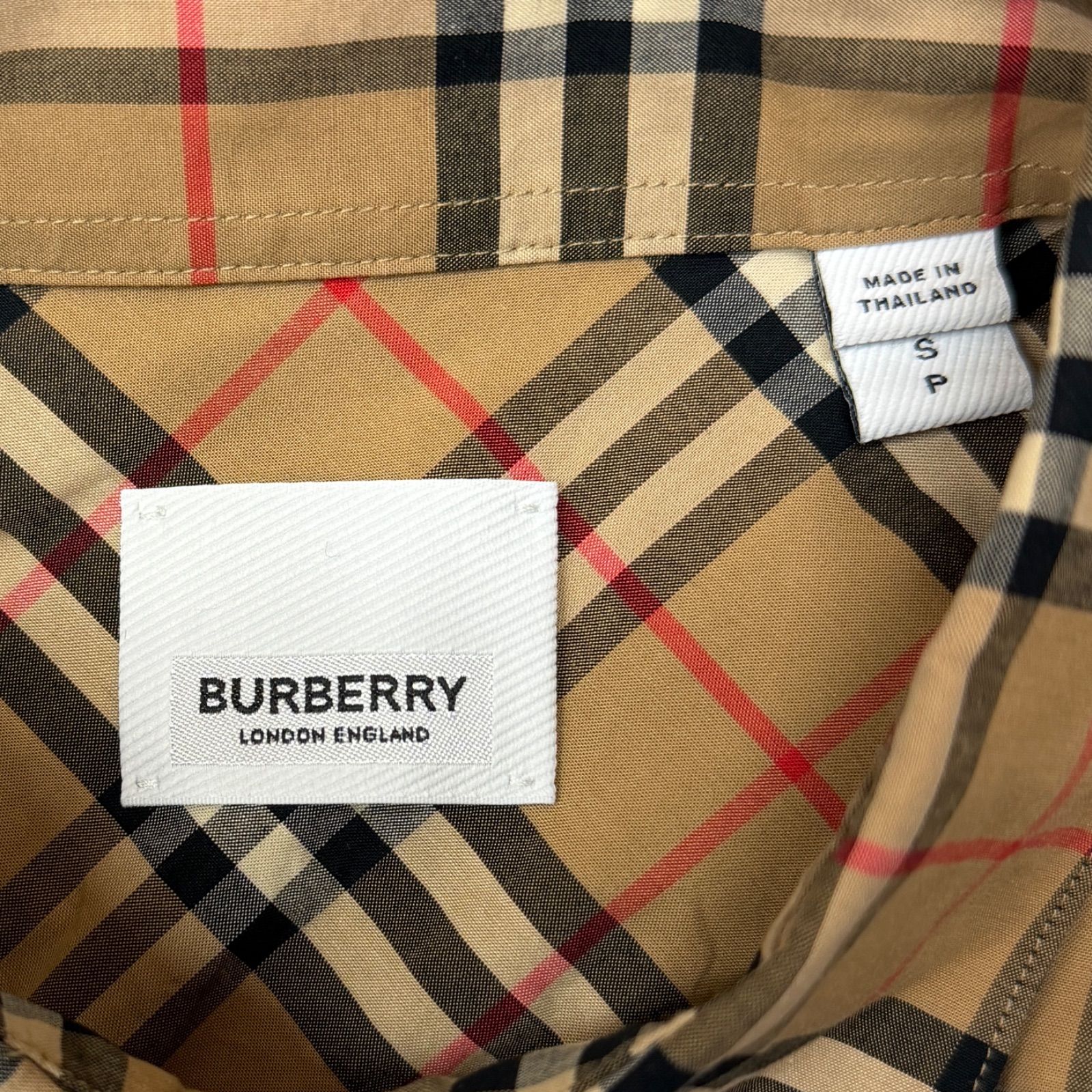 国内正規 BURBERRY TB刺繍ノバチェックシャツ 長袖 バーバリー 8017560 