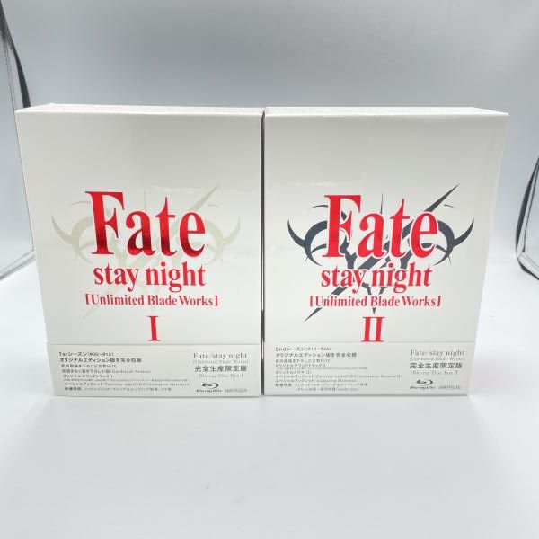 ケース割れ ディスク1枚キズ AmazonBOX付 Fate stay night Unlimited Blade Works Blu-rayBOX 2巻セット 6 240006560279
