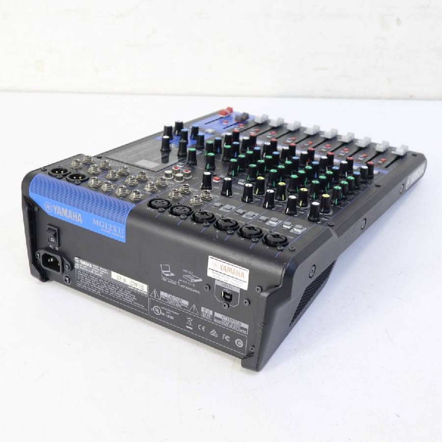 ファッション好き 動作品 YAMAHA ヤマハ MG12XU 12チャンネル アナログミキサー ミキシングコンソール オーディオインターフェイス デジタルエフェクト24種類 296v09 撥水