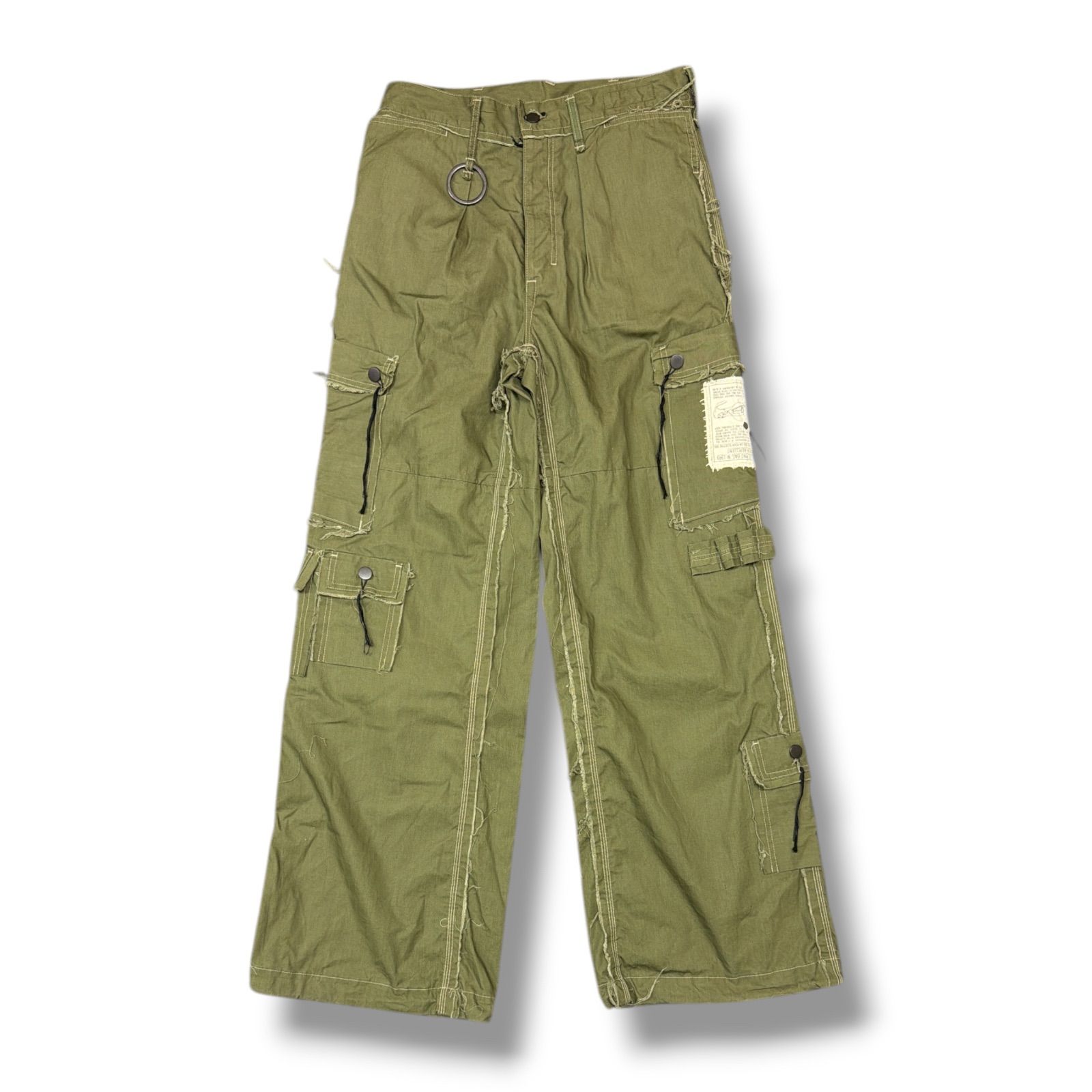 参考上代66000円 ー MINUS Slash Seam HBT Cargo VINTAGE US ARMY SLEEPING BAG CASE スラッシュ シーム カーゴパンツ マイナス M-24F-PT019 3 1927M4
