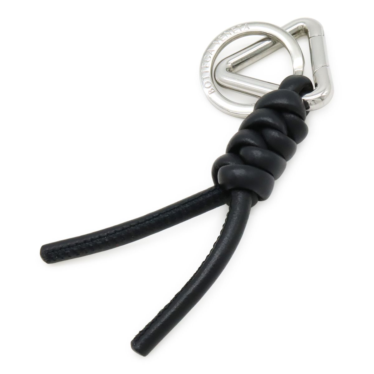 BOTTEGA VENETA トライアングルキーリング ブラック パラキート