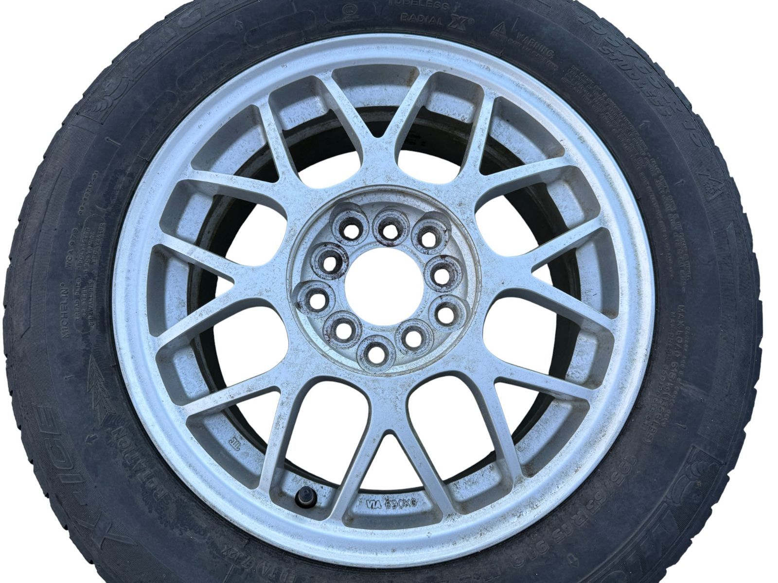 ZVW 30 プリウス マルチPCD 5穴 195 65 R 15 6 5 JJ IS 50 アルミホイール 社外品 4本セット 管理番号 3532