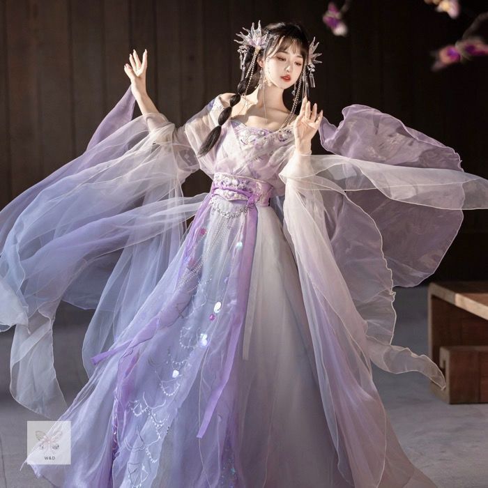 南北朝風国服 飘逸 清新 日常 上品 レトロ フォーマル 大人 風に揺れる仙女のたたずまい 日常に舞い降りた雅な装い