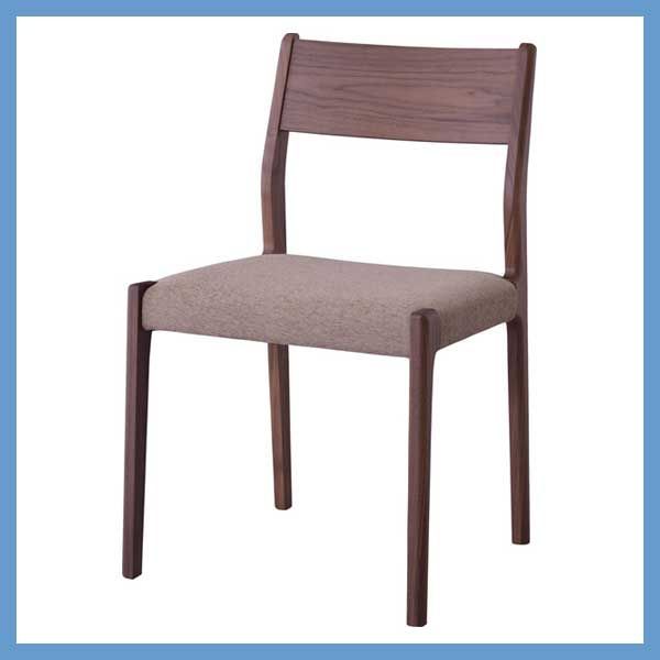 ２脚セット ダイニングチェア アームレス W49×D48×H78×SH44cm No.121 ウォルナット