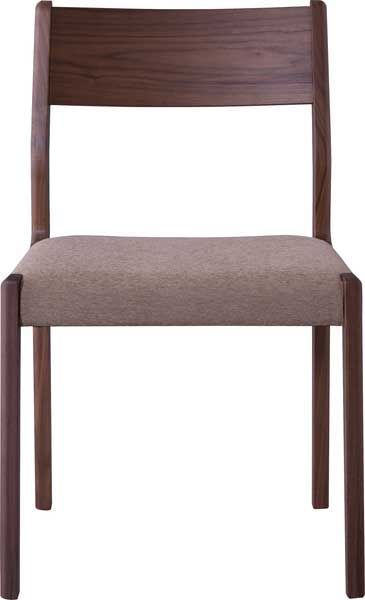 ２脚セット ダイニングチェア アームレス W49×D48×H78×SH44cm No.121 ウォルナット MARWIL-DEMENAGEMENTS_CH