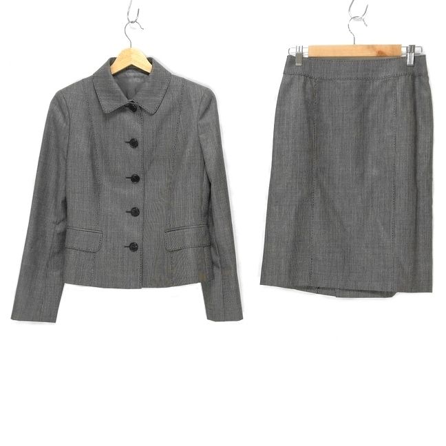 バーバリー ロンドン グレー スカートスーツ上下 Burberry LONDON(バーバリーロンドン) スカートスーツ レディース - 黒