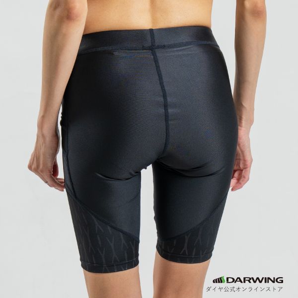  DARWING アスリート ショートタイプ スパッツ マラソン タイツ 野球 バレー サッカー バドミントン ランニング 筋肉 走る ウォーク フォーム コンプレッション 膝 ひざ 安定 陸上用パンツ 陸上競技