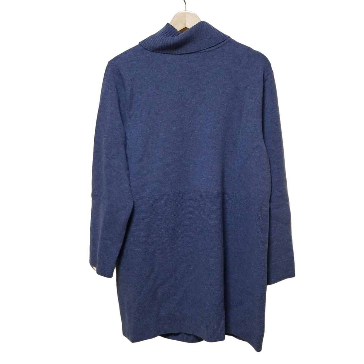 Leilian レリアン チュニック サイズ17 XL レディース - ブルーグレー タートルネック 長袖 ニット