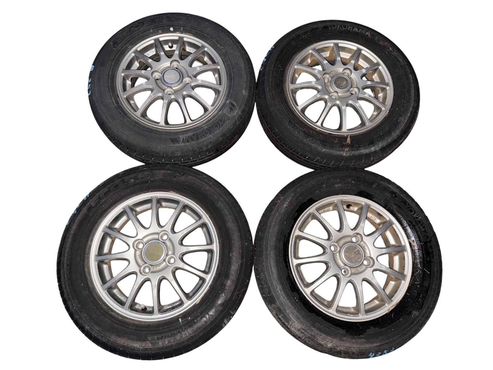 JF 1 N BOX ECO FORME 145 80 R 13 4 B IS 42 アルミホイール 社外品 4本セット 管理番号 4252