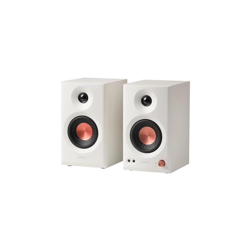 VGP2025受賞 Edifier MR3 スタジオモニタースピーカー 新モデル 36W Bluetooth 5.4 ルーム補正 ハイレゾ アプリ TRSバランス RCA AUX入力 3.5mm ヘッドホン端子出力 52Hz-40kHz スタジ