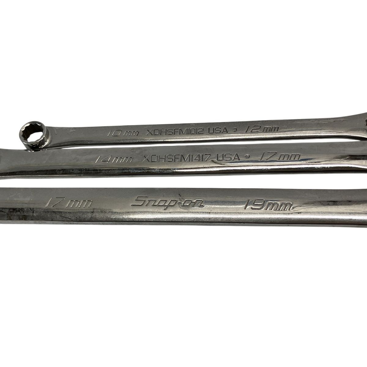  Snap-on XDHSFM ショートストレート メガネレンチ 10-19 mm 3点セット 工具 用品 スナップオン その他 スパナ レンチ
