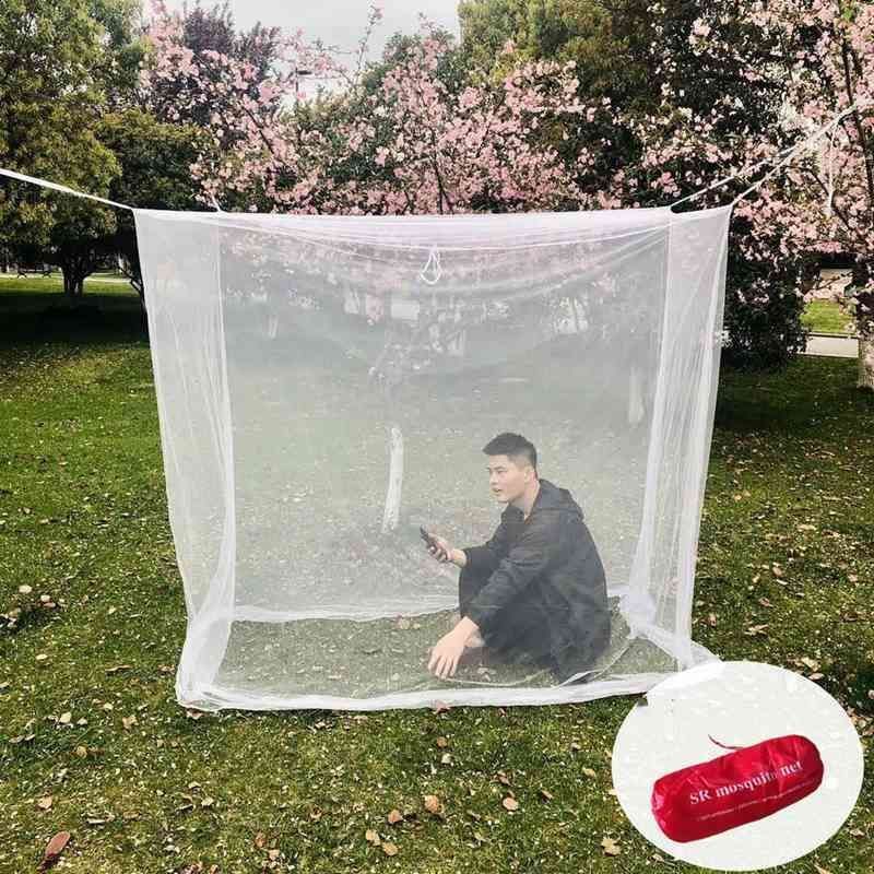 蚊帳 吊り下げタイプ 未使用 ホワイト 200x200x180cm カヤ テント 蚊帳