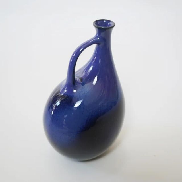 Jie Gantofta by Elsi Bourelius Vintage ceramic flower Vase deep blue 北欧ヴィンテージ 花瓶 スウェーデン