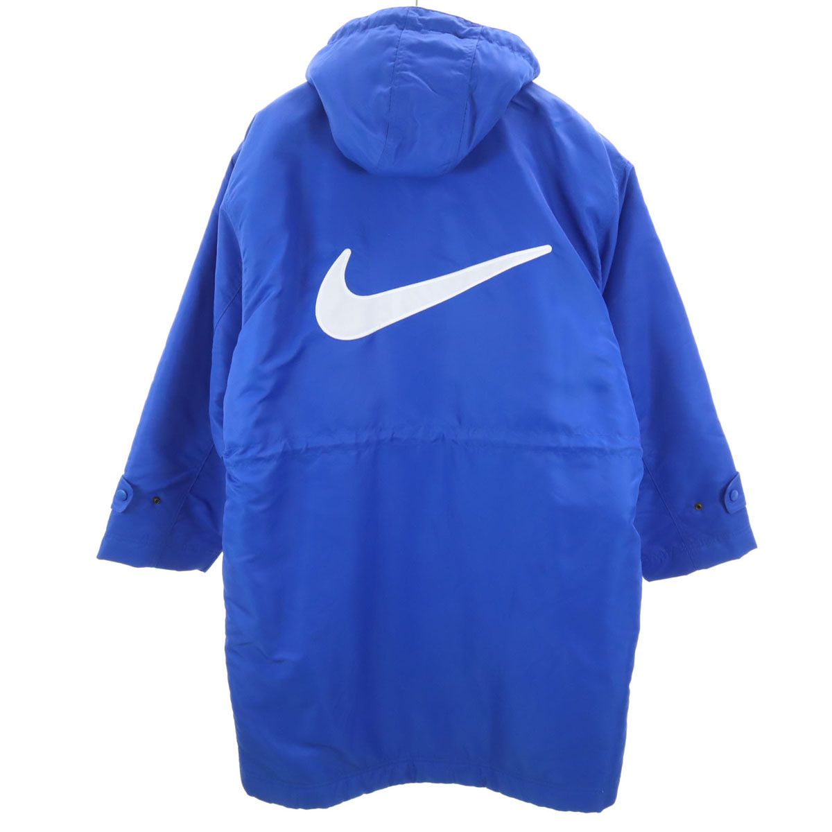NIKE ナイキ 90s 00s ナイロン オールド ベンチコート M ブルー系 裏