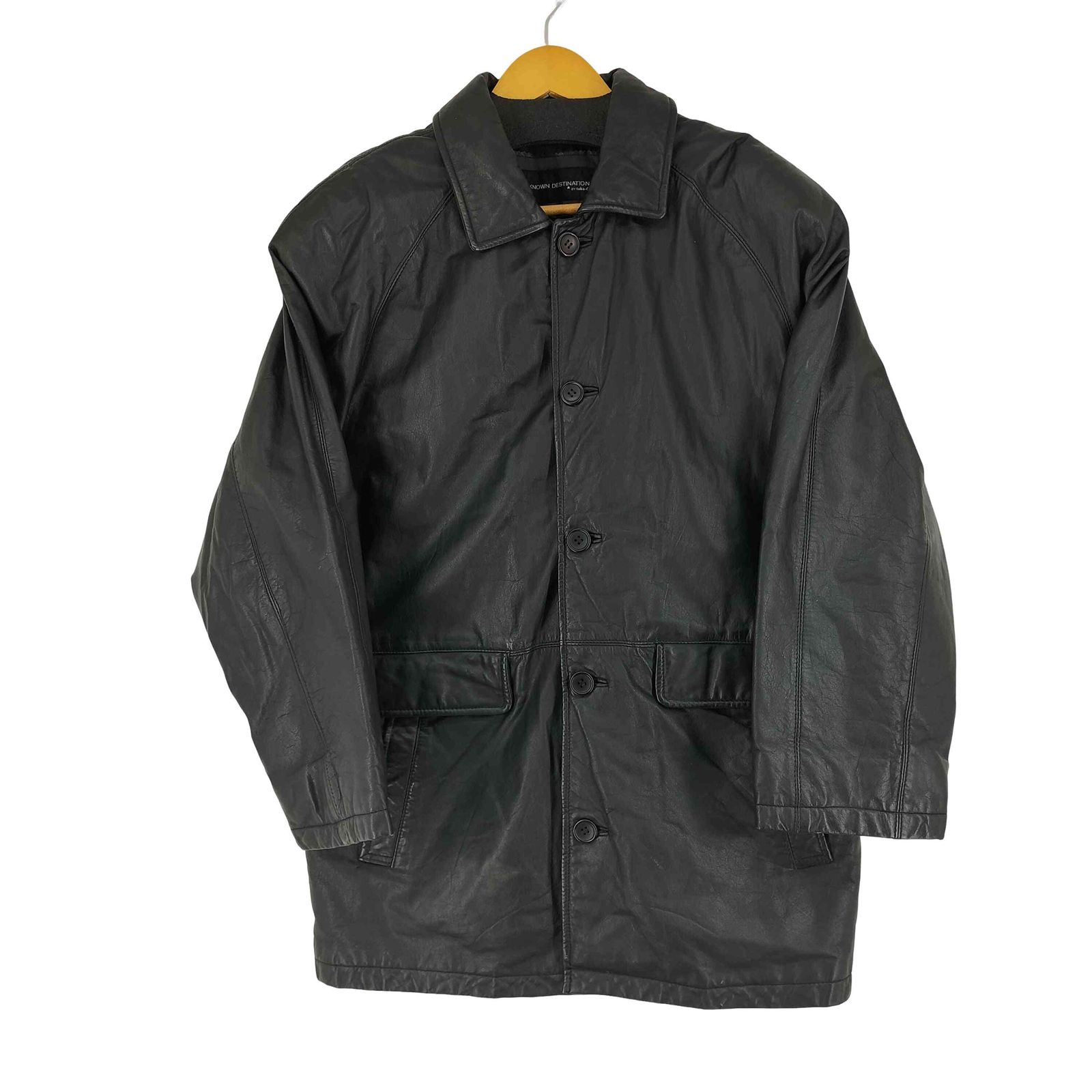 ユーズドフルギ USED古着 UNKNOWN DESTINATION レザーカーコート
