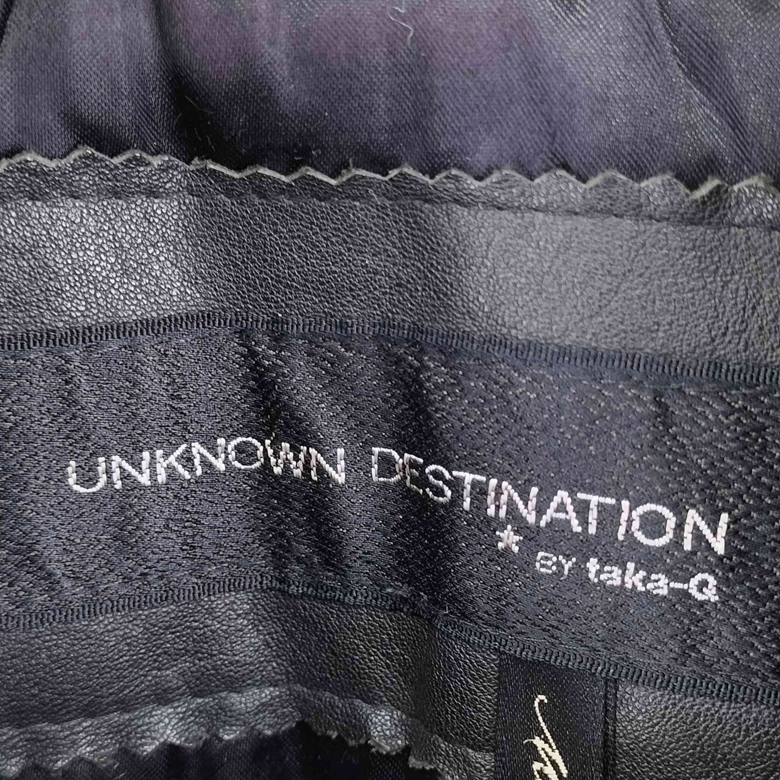 ユーズドフルギ USED古着 UNKNOWN DESTINATION レザーカーコート