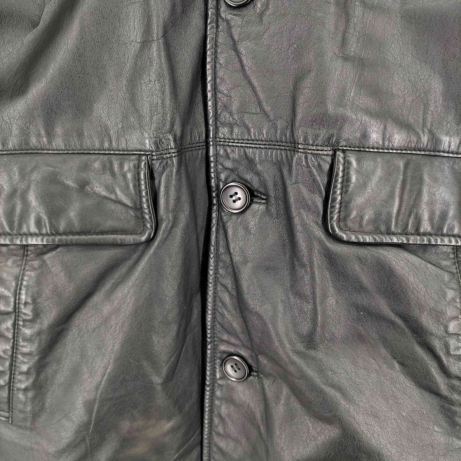 ユーズドフルギ USED古着 UNKNOWN DESTINATION レザーカーコート