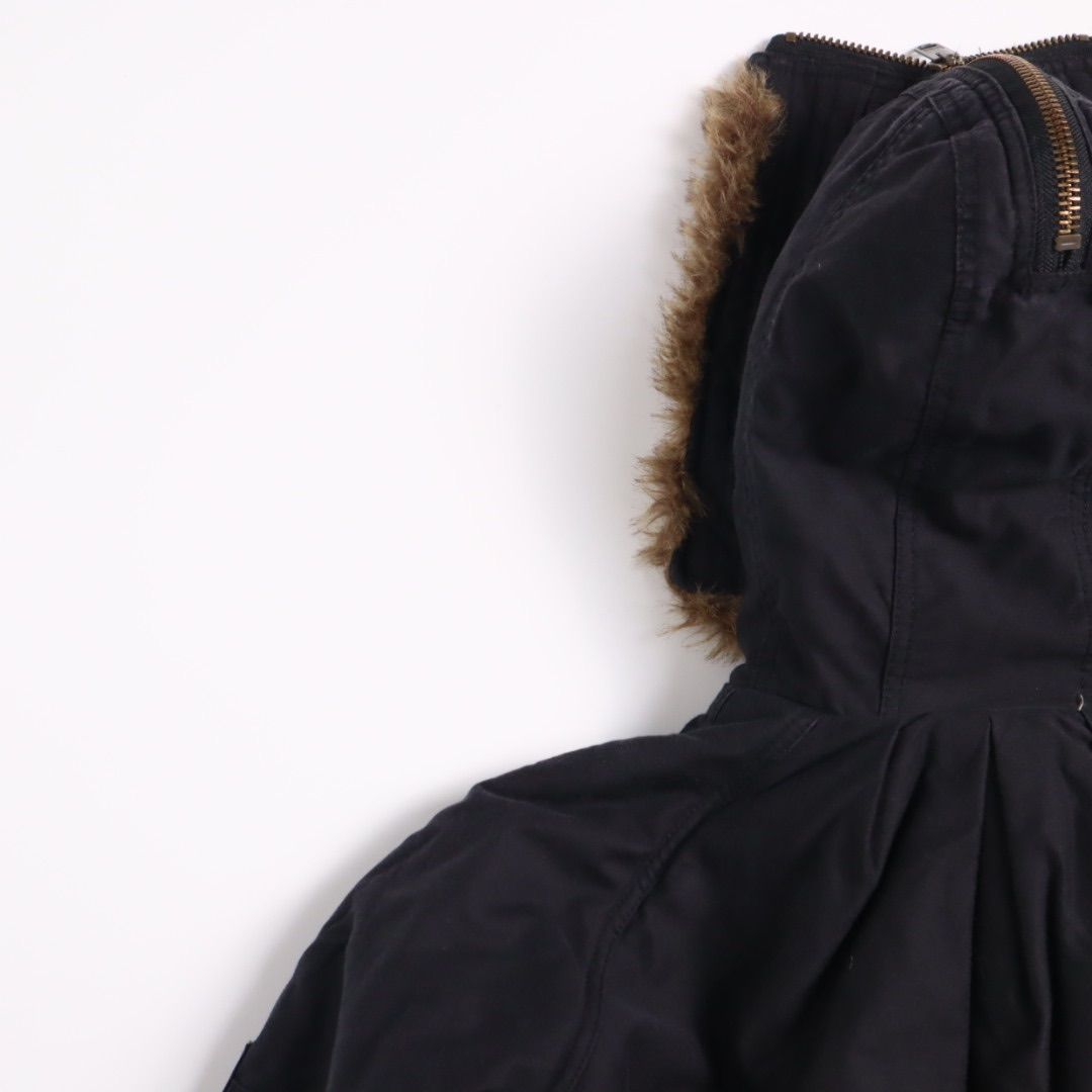 Vintage 00s y2k n2b デザイン ファー付きフード 短丈 ミリタリージャケット 00s Vintage Y2K Military Jacket N-2B Style Short Length with Fur Hood GULLKHAN_COM