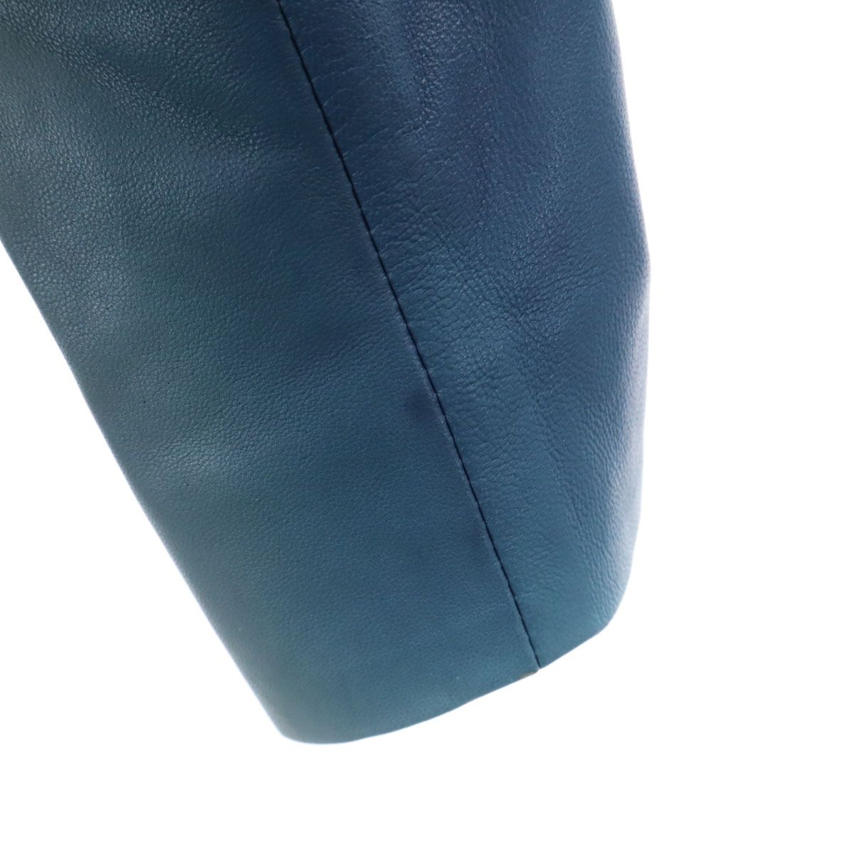 TOD'S トッズ イタリア製 レザージャケット 40 ブルー系 レディース