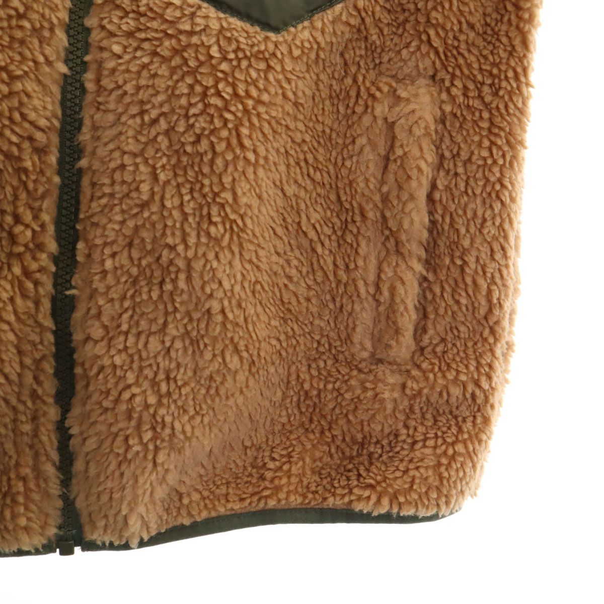  patagonia パタゴニア リバーシブル ボアジャケット カーキ アウトドア キッズ 古着 その他 ジャケット ブルゾン