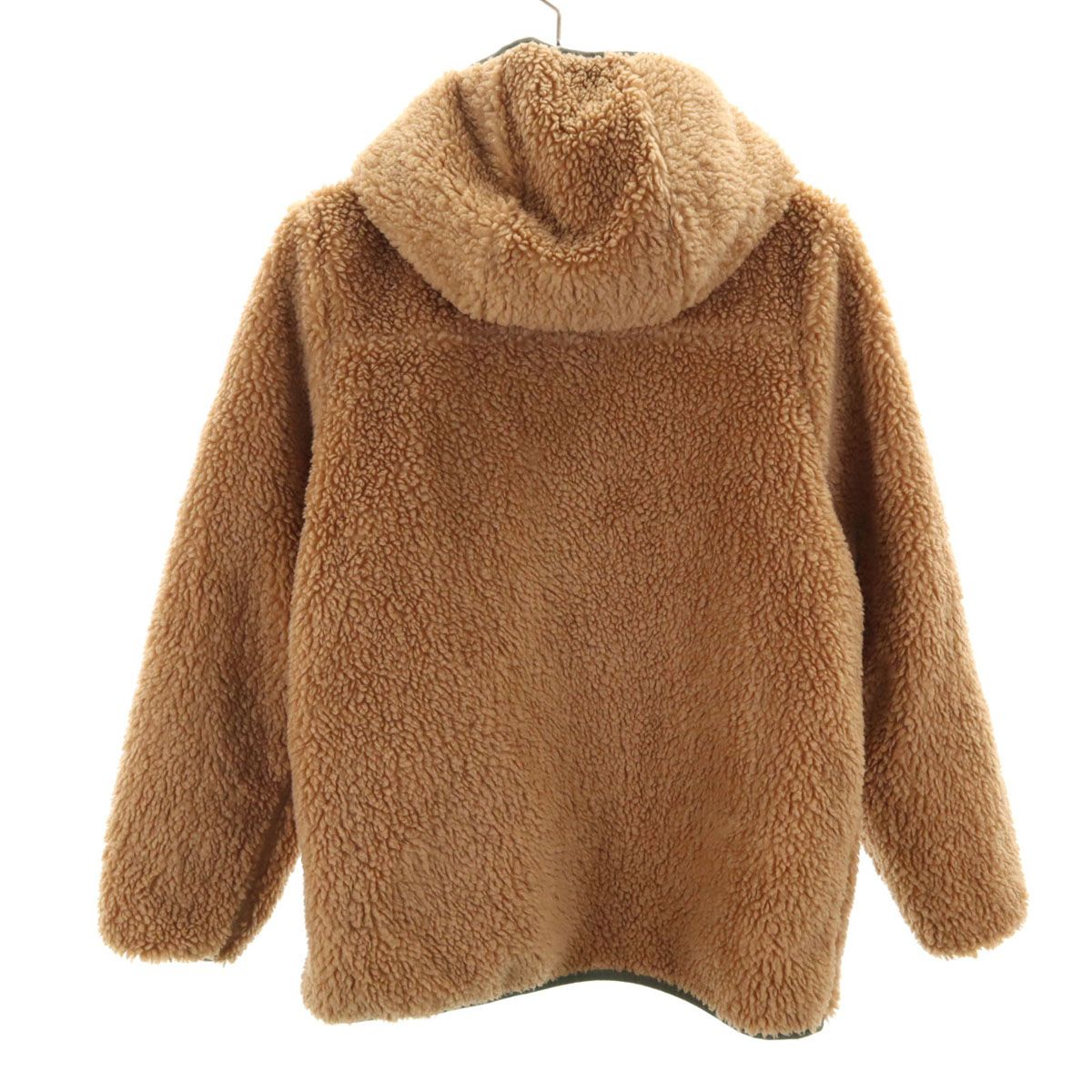 patagonia パタゴニア リバーシブル ボアジャケット カーキ アウトドア キッズ 古着