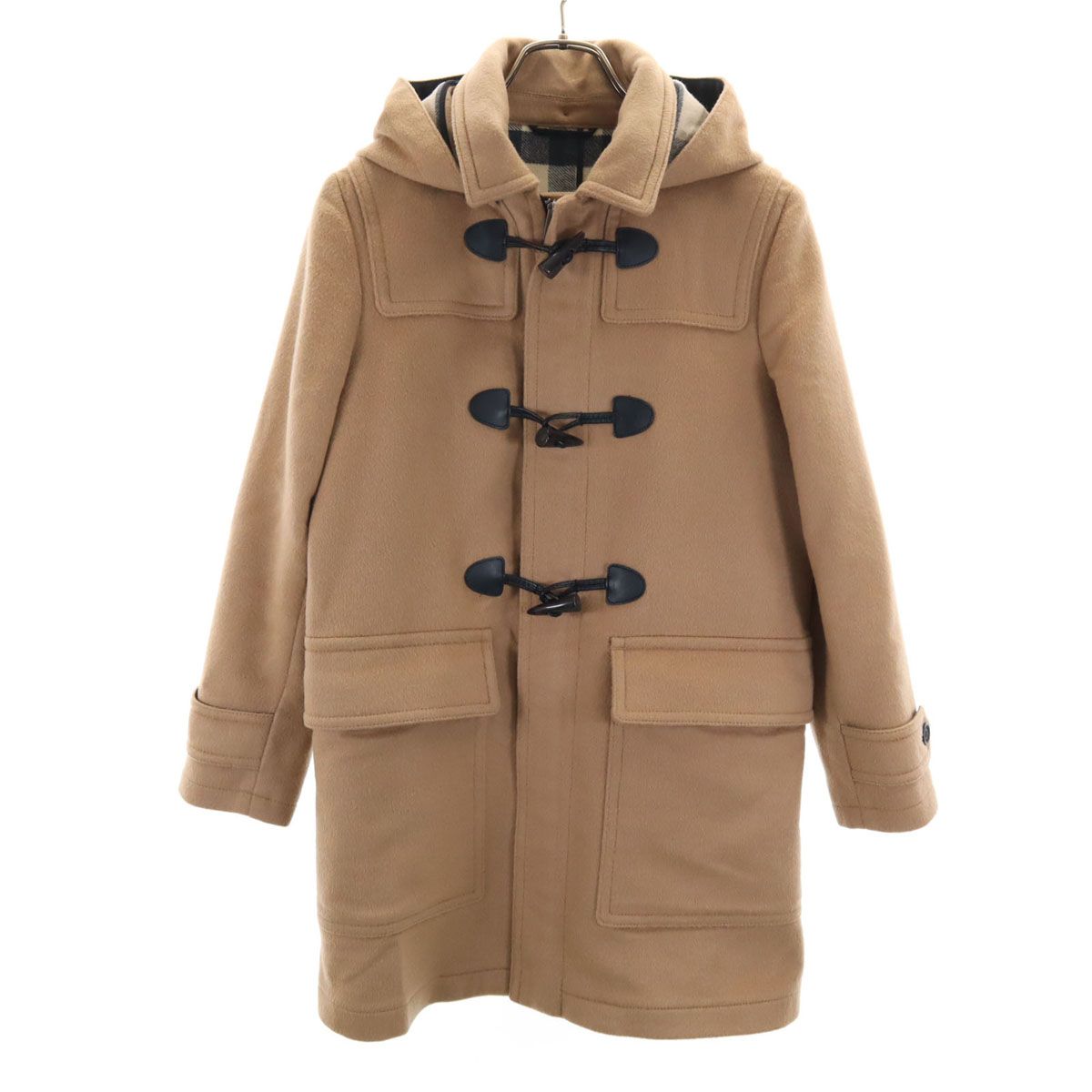 BURBERRY CHILDREN バーバリー チルドレン メルトン ダッフルコート 14Y ブラウン系 キッズ 古着