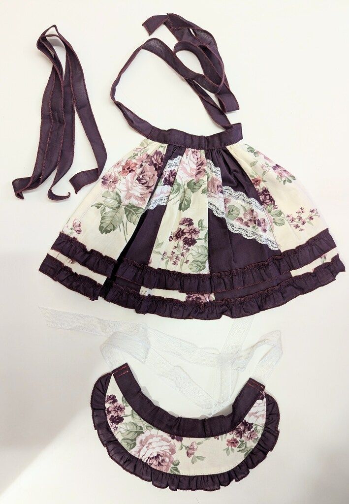 重ね着ドレス 深紫