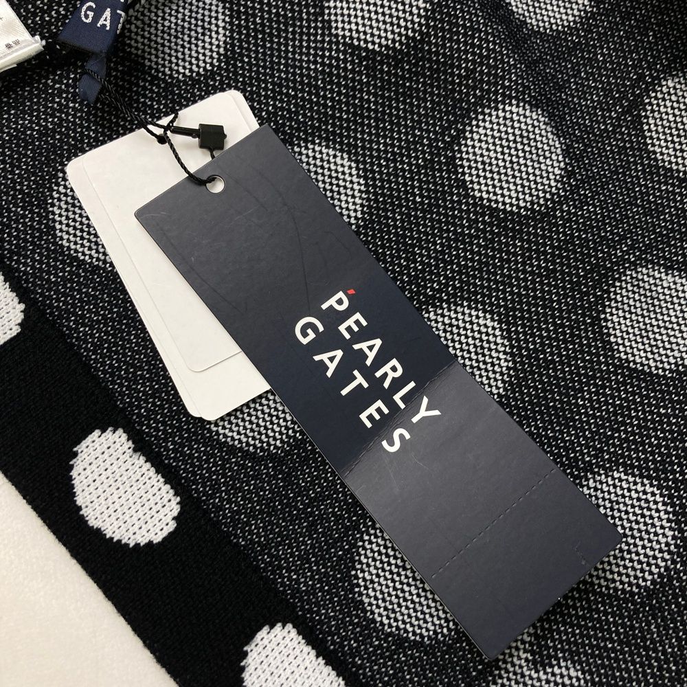 法人限定 サイズ 1 PEARLY GATES パーリーゲイツ 055-2234124 ウール混 ニットスカート ドット 総柄 ネイビー系 240101551844 ゴルフウェア レディース ストスト 美容