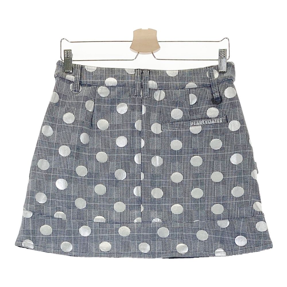 サイズ 1 PEARLY GATES パーリーゲイツ 055-1134112 ストレッチスカート ドット グレンチェック柄 ネイビー系 240101551858 ゴルフウェア レディース ストスト