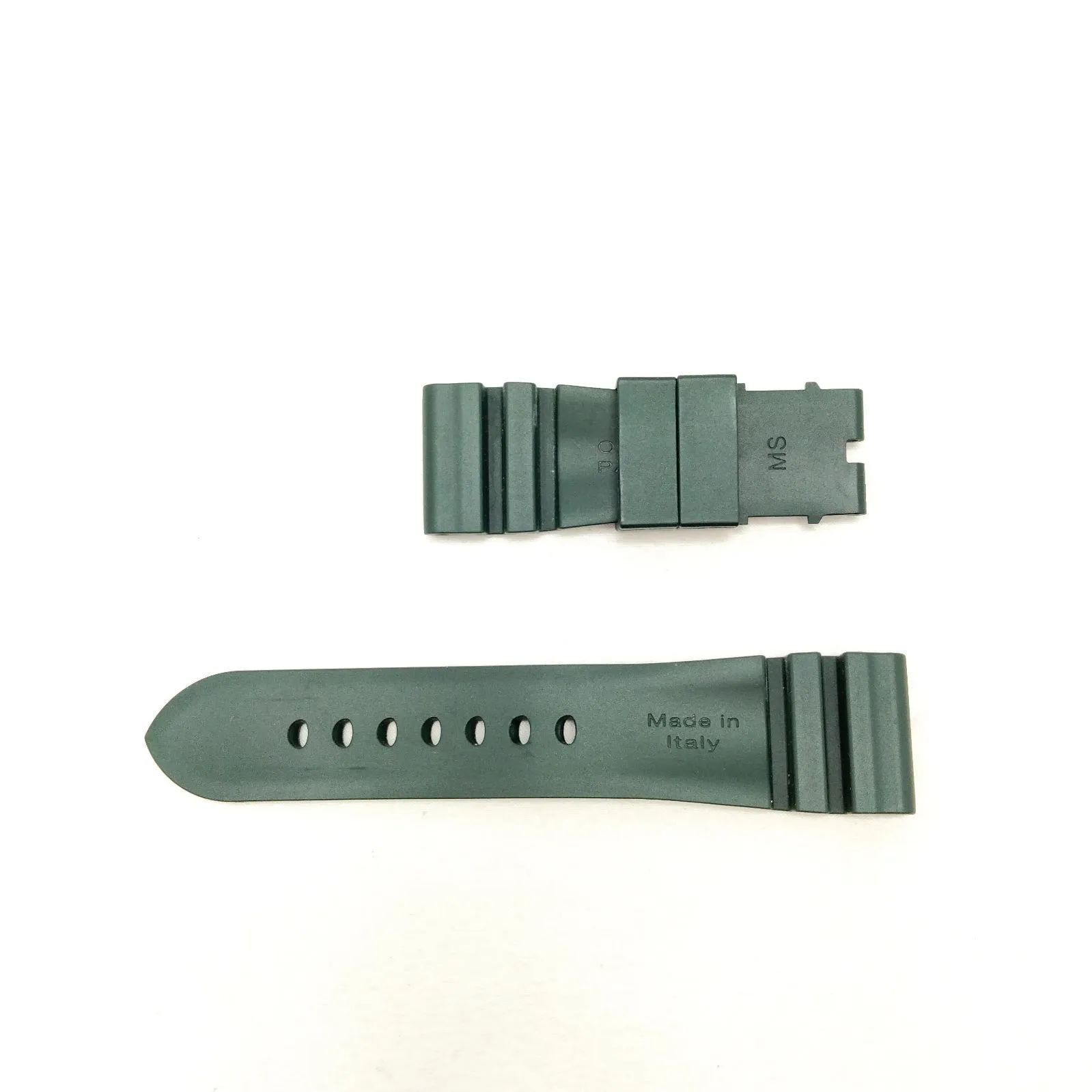 美品　OFFICINE PANERAI カーキ　ラバーベルト ✨️PANERAI✨️パネライ 時計ベルト ラバーベルト カーキ - メルカリ