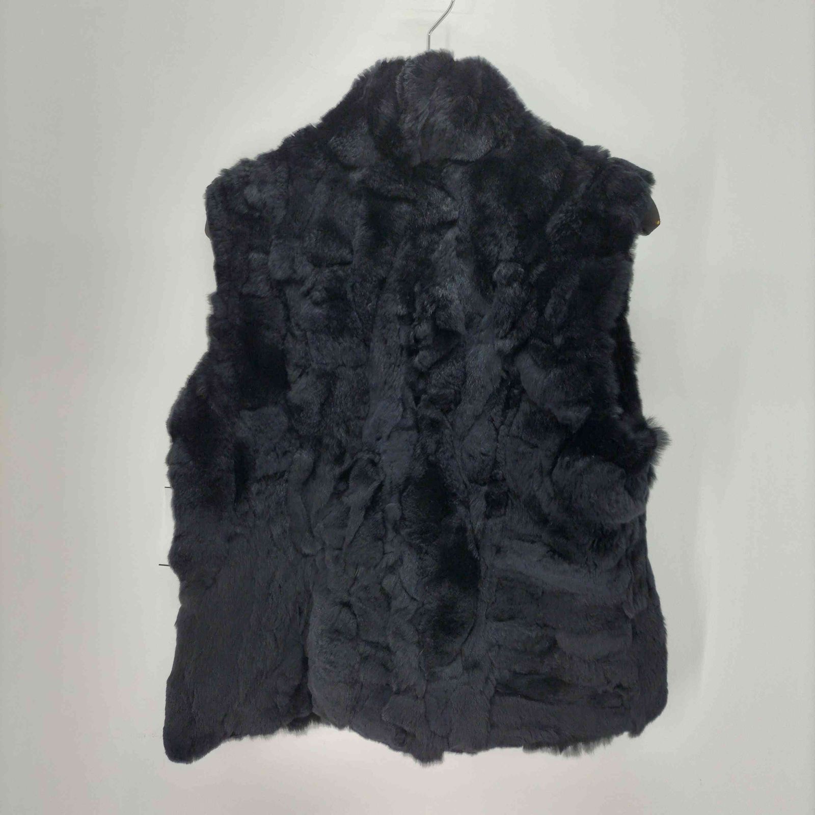 ユーズドフルギ 古着 INVERNALE ISSIMO レッキス×シルク ファー 毛皮 リバーシブルベスト レディース JPN L