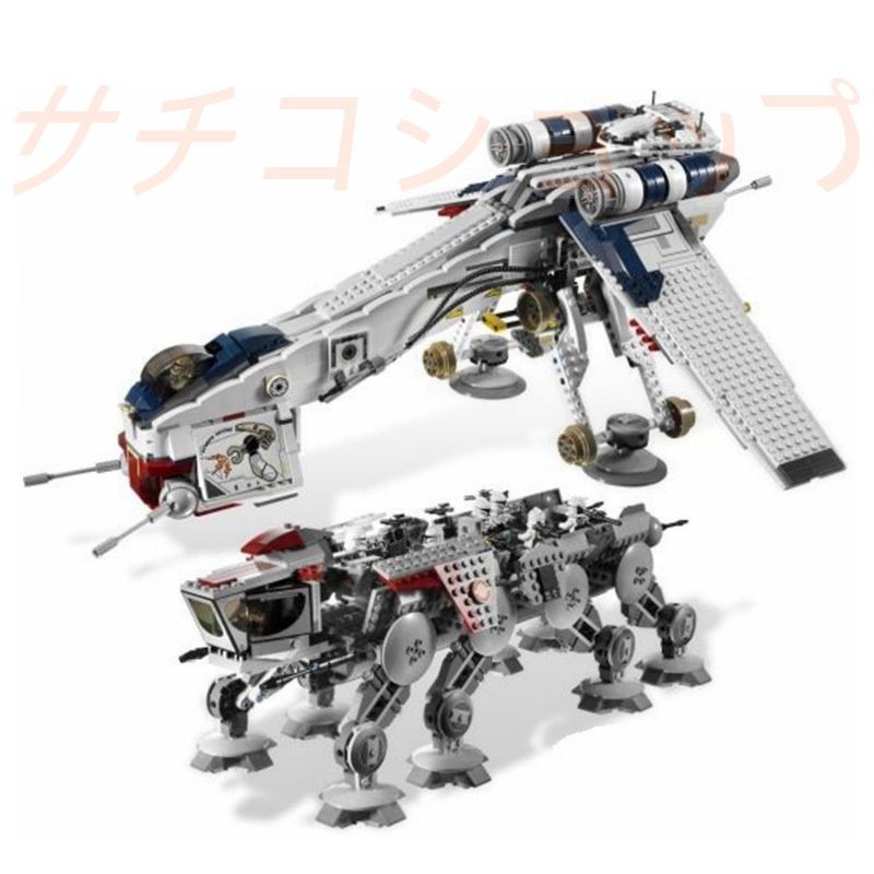 レゴ 共和国 空投船 1758PCS ブロック おもちゃ 知育玩具 モデル 子供用 玩具 組み立て