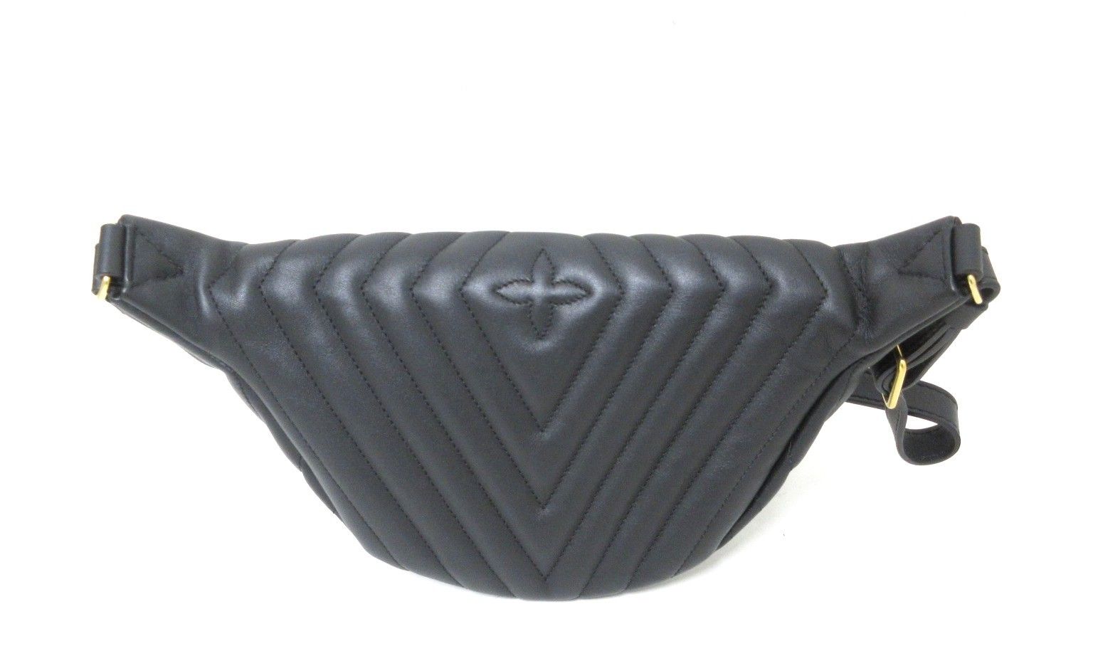 LOUIS VUITTON ルイ ヴィトン ニューウェーブ バムバック M53750 本革 ウエストポーチ ブラック