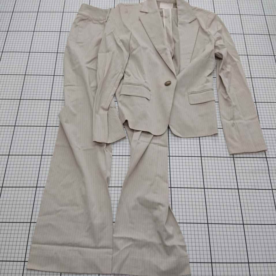 ◇ Θ 【ナチュラルビューティー】ストライプ ベージュ系 セットアップ