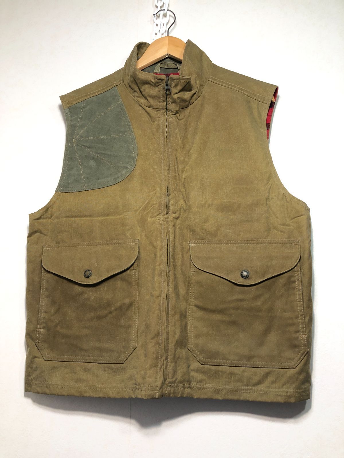 051150 FILSON GARMENT ワックスド ベスト L オイルド C.C.FILSON  