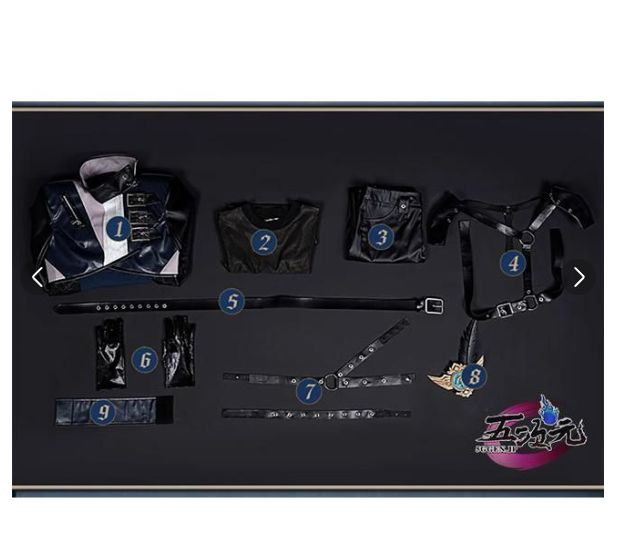 精巧 江南猫次 第五人格 IdentityV コスプレ 占い師 ノワール 漆 のさまようもの 衣装 武器 剣 付き