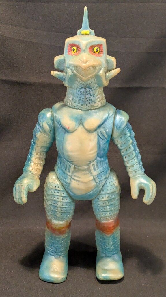 マルザン STサイズ VINソフビ ウインダム 灰色成型 水色スプレー